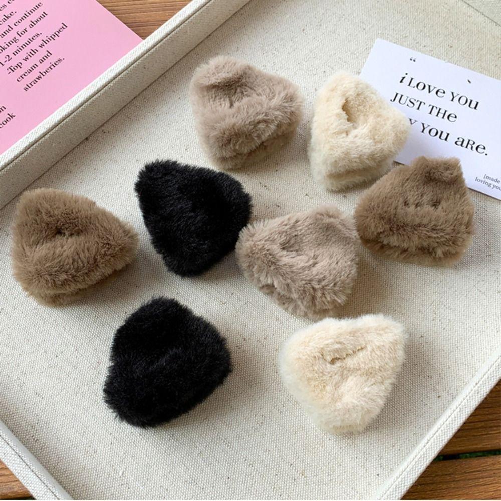 Cute Versatile Hair Clips Cat Ear Shape Fluffy Ponytail Clips Sweet Style Bangs Hair Clips Women Head Wear Accessories