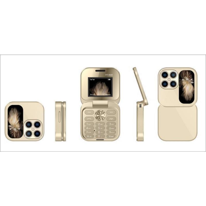 i17pro hot-selling flip phone folding dual card dual standby button mini spare machine