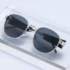 Latest Metal Vintage Square-framed Sunglasses For Trendy Male And Female Trendy Mirror-like Street Style 2424 Durable