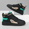 Mode für Männer Casual Sneakers Schuhe Herbst Herren Vulkanisierte Schuhe High Tops Persönlichkeit Beliebtes Modell Neue Mode Strapazierfähige Persönlichkeit