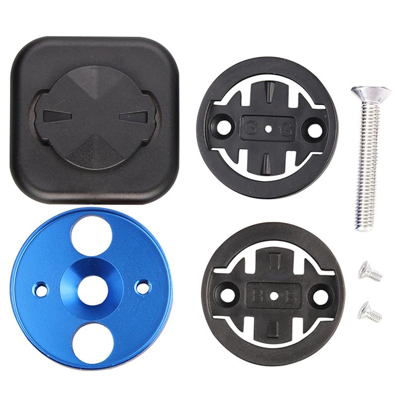 

Road Bike Computer Holder Stem For Bicycle Stopwatch Gps Speedometer Mount Bracket Support Base Aluminum Alloy Replacement Part синий