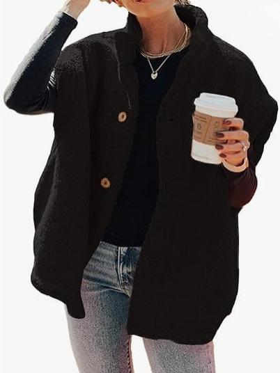 Cross-border Amazon casual versatile solid color plush vest women's winter new warm single-breasted sleeveless coat women