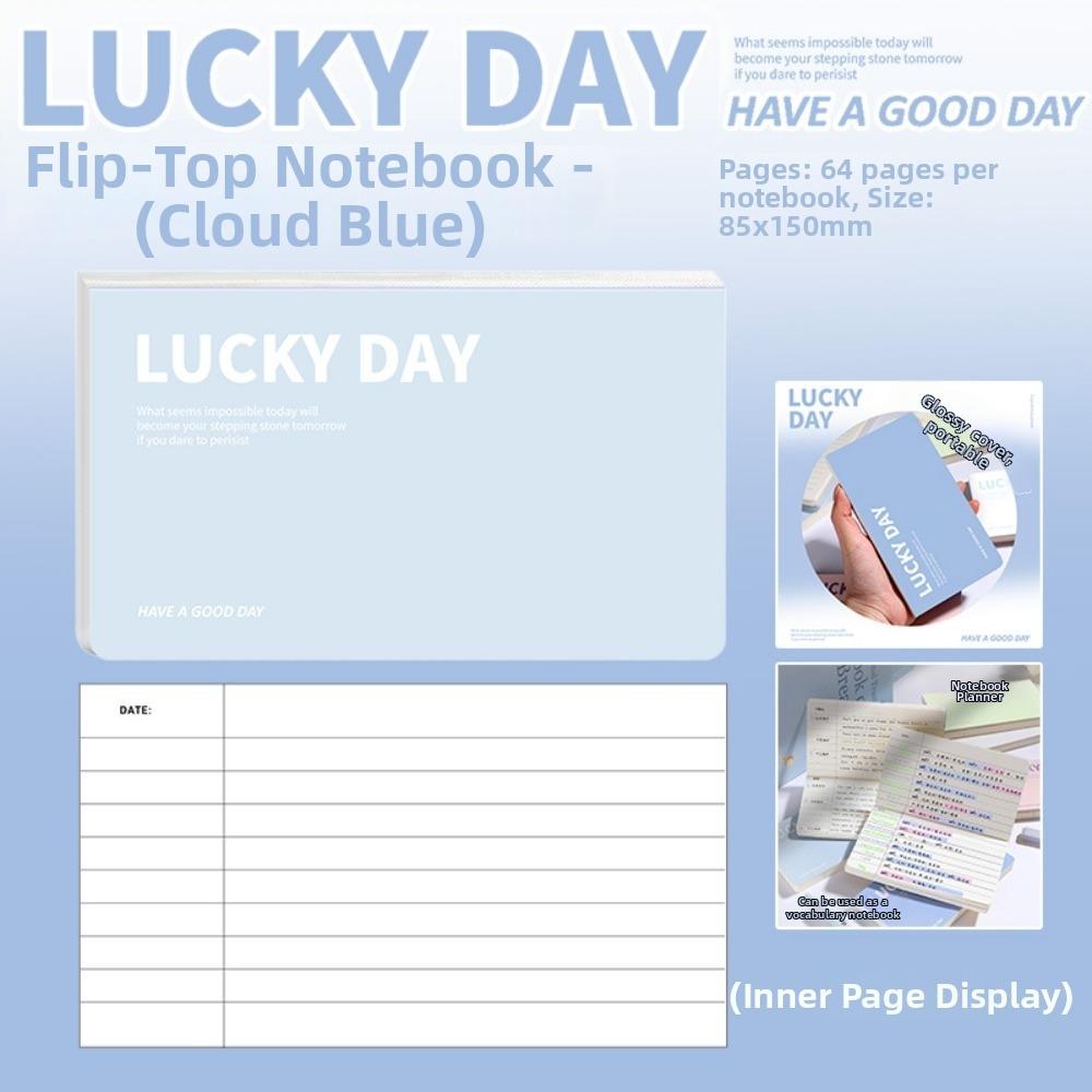 Horizontal Notepad Hard Cover Vocabulary Book  for Jotting Down Vocabulary Words Daily To Do Lists