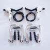 Bike V Brake Set Bike Front Rear V Brake Set Aluminum Alloy Mountain Road Bike V Brake Pads And Levers Set Riding Accessories