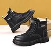 Snow Boots Men's New Men's Shoes Winter Velvet Warm Martin Boots Men's Boots Wool High-top Cotton Shoes