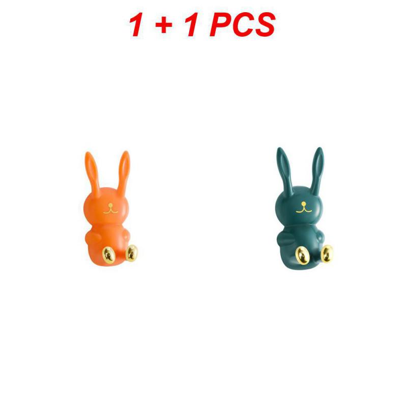 

1/2/3 шт. настенная стойка не оставляет следов без дырокола креатив 2024 мультяшный кролик оптовая продажа аксессуары для ванной комнаты держатель зубной щетки без дырокола