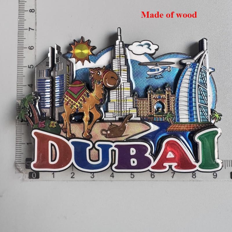 Dubai Turistic Suveniruri Magneți de Frigider Turnul Khalifa Arabia Saudită Frigider Magnet Comemorativ Autocolante Home Decoration