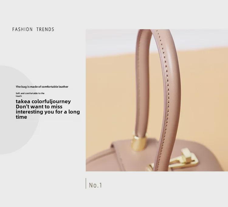 Niche 2022 Women's Genuine Leather Dumpling Bag - Trendy Cowhide Wonton Bag