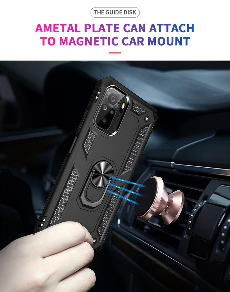 For Xiaomi Poco M5S Case Armor Shockproof Phone Case for Poco Poko Pocco Little M5S M 5S M5 S Magnet Car Holder Ring Stand Cover