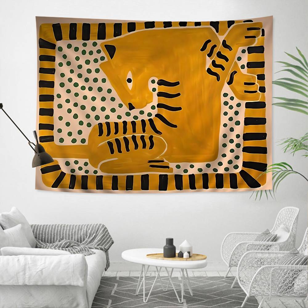 Ancient Egypt Abstract Tiger Leopard Hippie Wall Hanging Tapestries Bohemian Wall Tapestries Mandala INS Home Decor