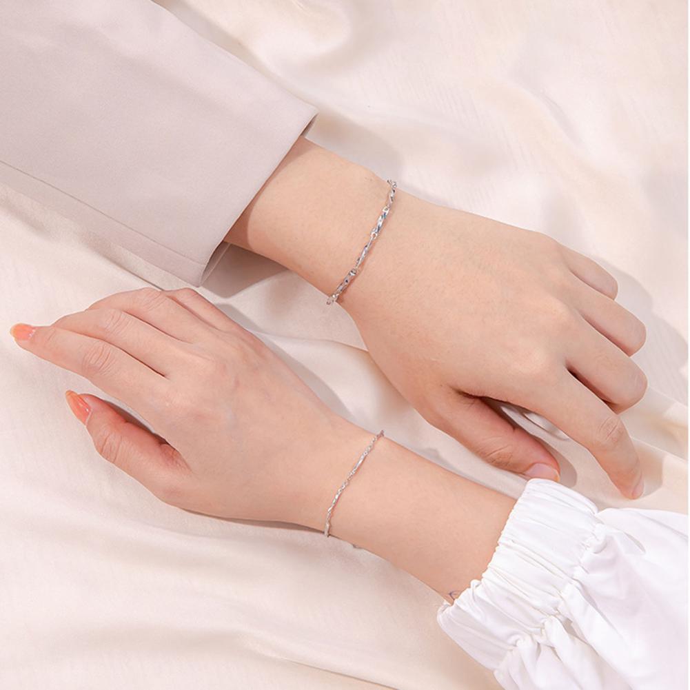 Adjustable Size Bracelet Adjustable Size Couple Bracelets Simple Style Lightweight Wrist Jewelry for Unisex Love Gift with Extended Chain