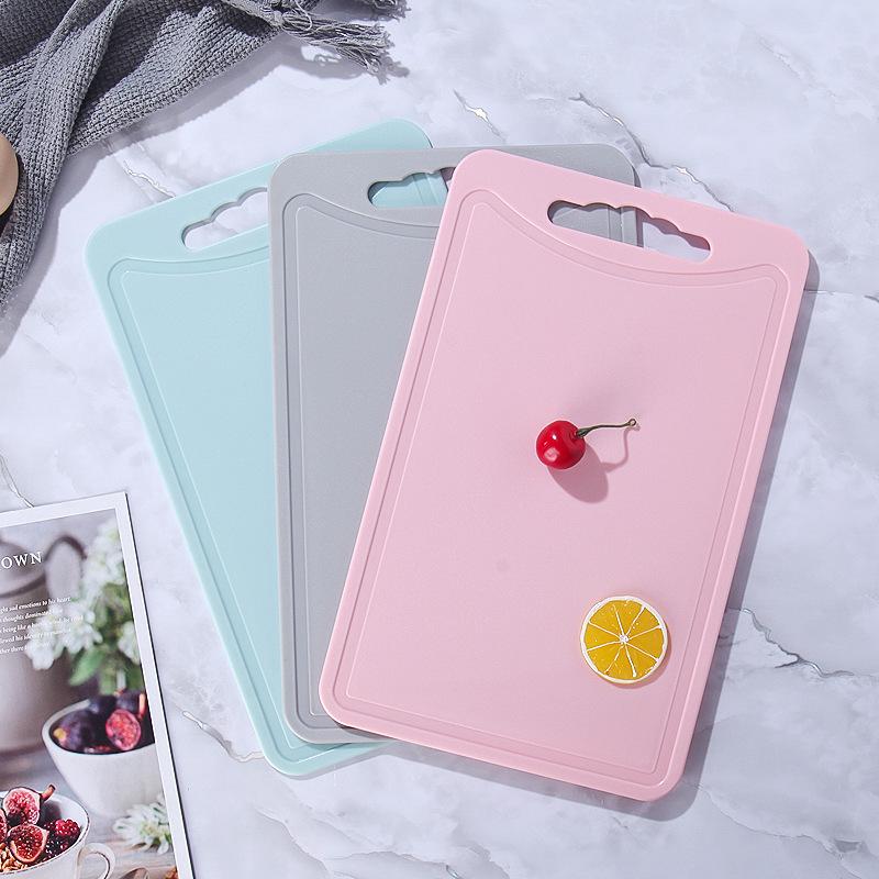 PP Kitchen Cutting Board Set: Double-Sided, Square, Ideal for Baby Food Preparation.
