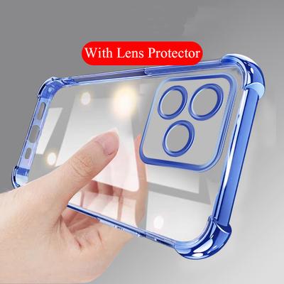 Case For Realme Note 60 60X 50 14T C61 C63 C51 C53 C75 10 12 13 14 Pro Plus Shockproof with Camera Lens Protector
