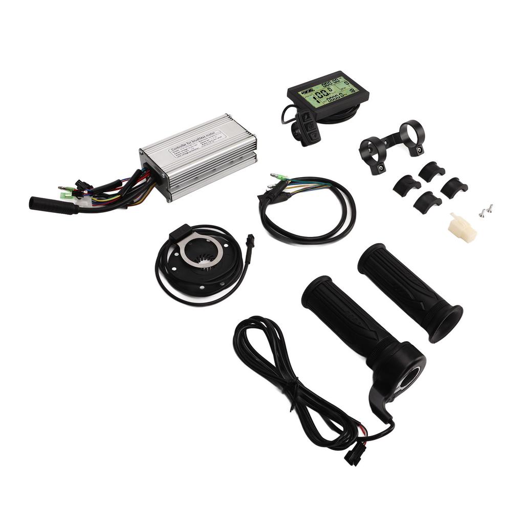 36V 48V 500W Electric Bike Controller Kit with 20A Sine Wave Controller LCD3 Panel Throttle Grip for Electric Bicycle