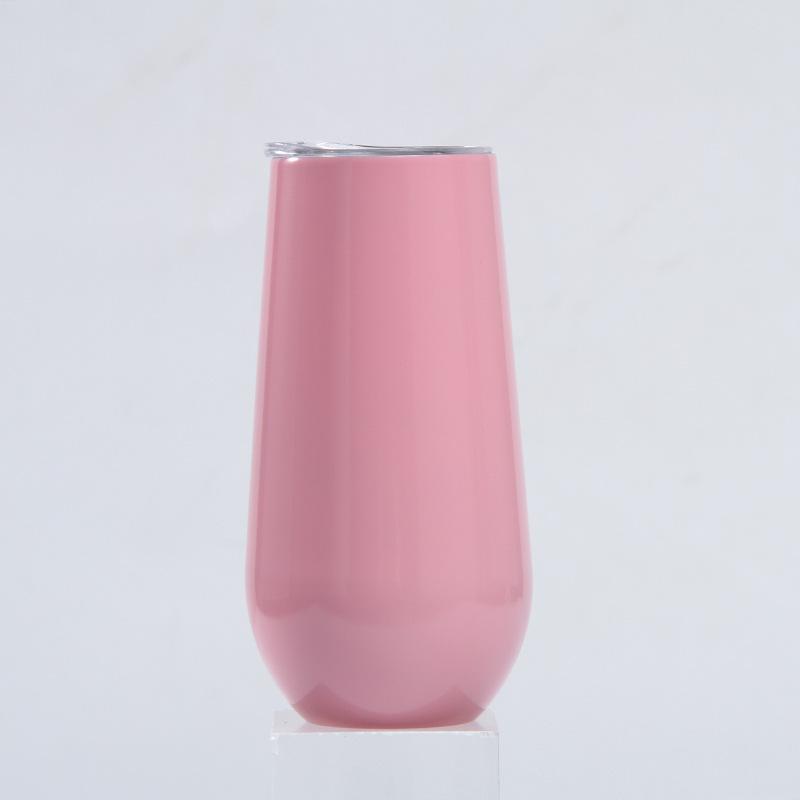 6Oz Eggshell Cup 304 Stainless Steel Swig Double-Layer Vacuum Thermos Cup Creative Red Wine Glass U-Shaped Cup