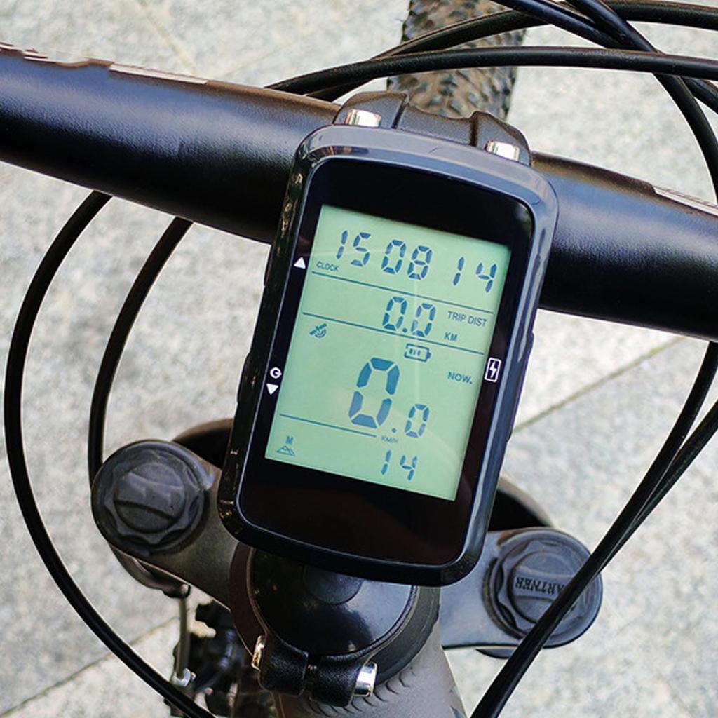 GPS Kabelloser Fahrradcomputer mit 2,4-Zoll-Bildschirm Wasserdichtes Radfahren Mountainbike Kilometerzähler Tachometer