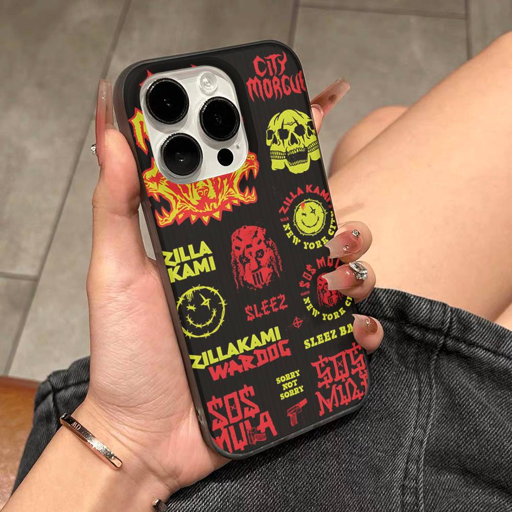 C-City M-Morgue Zillakami Phone Case For IPhone 17 16 15 14 13 12 11 Pro Max Plus Corrugated Bumper Back Cover Shell