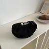 Suede Mini Dumpling Bag Light Soft Crossbody Bag Women Student Casual Fashion Simple Lightweight Handbag