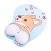 Ergonomic Laptops Gaming 3D Cute Silica Gel Wrist Rest Wrist Support Mouse Mat Corgi Mouse Pad