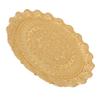 Turkish Tea Coffee Serving Tray Vintage   Embossed Pattern Round Coffee Plate for Bar Outdoor   Dessert