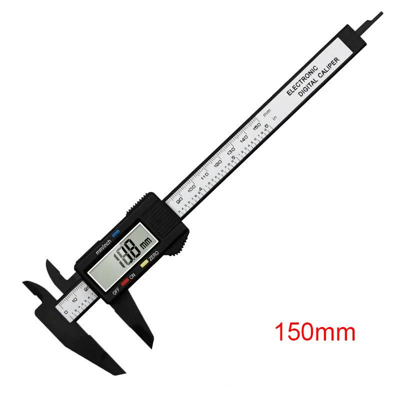 Plastic Vernier Caliper Digital Display Caliper Mini Text Play Caliper Vernier Ruler 100 150mm for Watch Repair Measuring Tools