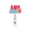 Glitter Acrylic Id Holder Vibrant Retractable Badge Reel Alligator Clip Badge Holder Inspirational Nurse Badge Reel For Nurse