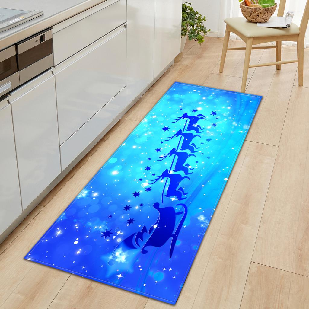 Christmas Kitchen Sand Carpet Doormat Long Floor Mat