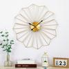 3D Large Wall Clocks Modern Minimalist Living Room Restaurant Wall Decor Iron Wall Clocks 60cm Golden Nordic Style Hanging Watch