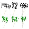 Fußball-Cupcake-Topper für Geburtstagsparty Dekoration Fußball-Cupcake-Topper Cupcake Picks