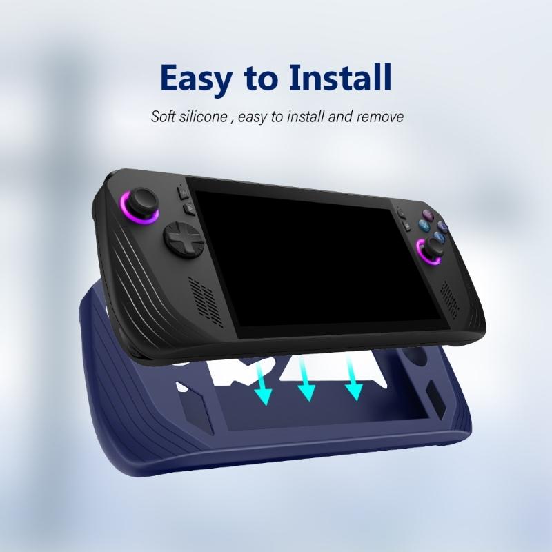 Soft Silicone Protective Case for Rog Gaming Handheld All Around Cover Case AntiScratch Comfort Silicone Case