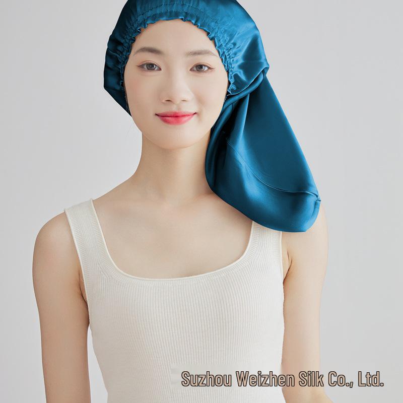 Yama %100 Dut İpeği Uyku ve Saç Bakım Fırfırlı Kenarlı Bone