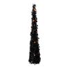 Halloween Folding Decorative Tree with Lights - Telescoping Floor Decor for Indoor Holiday Display