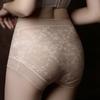 Ladies Summer Satin Flowing Lace Breathable Long Crotch No Trace Cross Light Plastic Belly High Waist Triangle Briefs