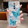 Custodia Per Xiaomi Redmi Note 8 Pro Note8 Capa Fiore Farfalla Protettiva Sottile Custodie Trasparente Morbido Silicone TPU Copri Telefono