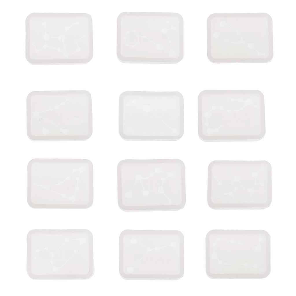 Clear DIY Silicone Resin Constellation Pendant Charms Tags Making