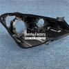 Compatible Rear Headlight Cover for 09-12 Mercedes-Benz E-Class W207 - Black Plastic Shell