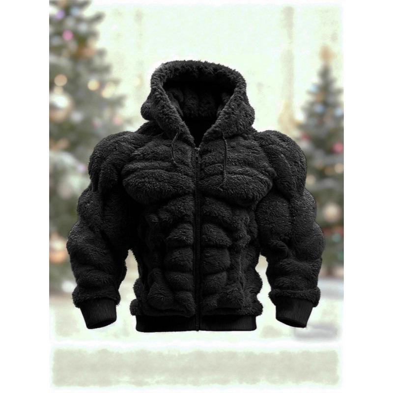 3D Printed Men's Christmas Flannel Long Sleeve Hoodie (2025 Edition)