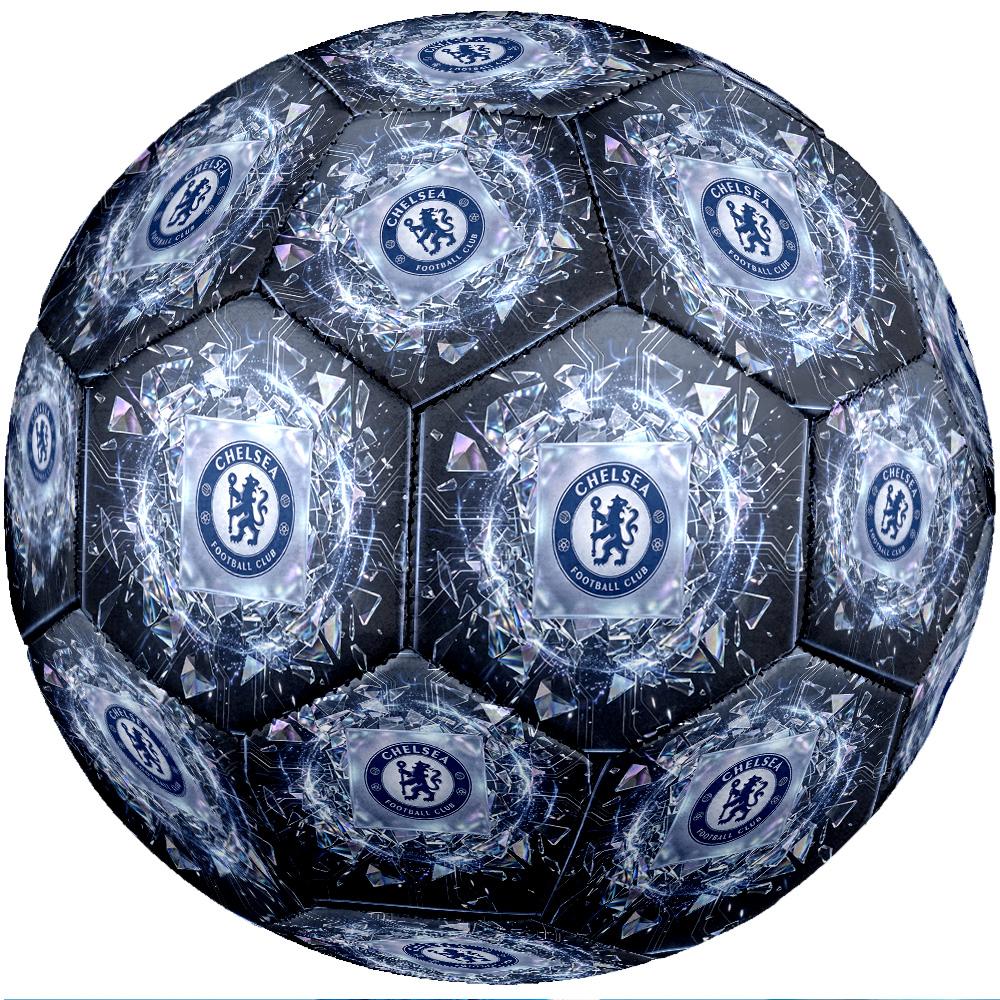 Chelsea FC Theme Soccer Ball Size 5 Soccer Ball Soft Touch Professional Training Football for Outdoor Sports