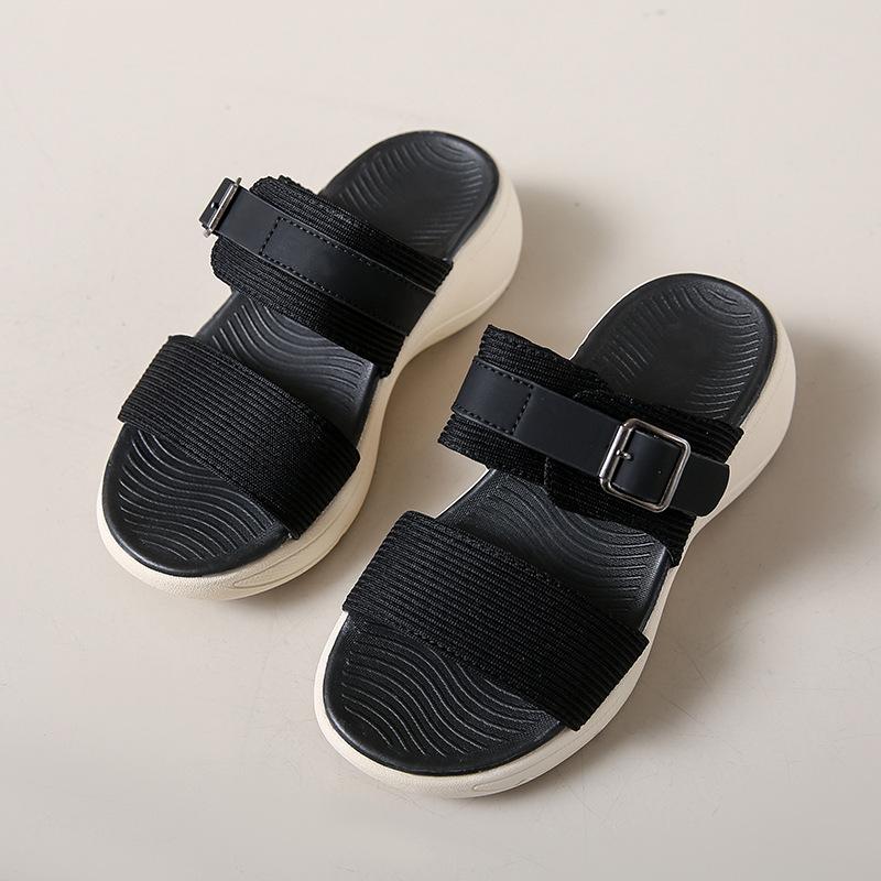 New thick-bottomed, light, non-slip and comfortable, casual sports one-word slippers, beach towels, large-size women's towels are durable.