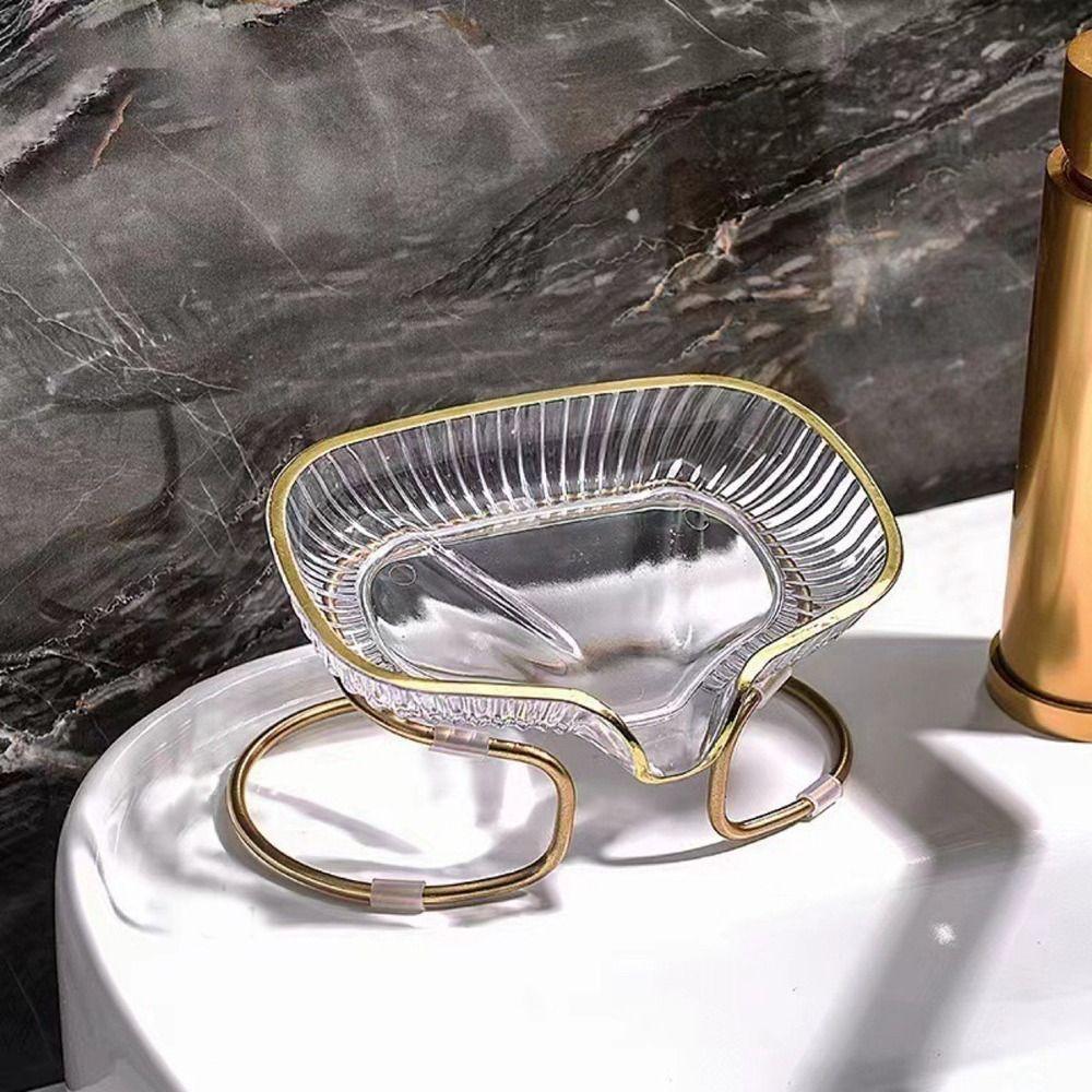 

Transparent Soap Drain Holder PET Soap Box NEW Soap Storage Rack Bathroom Color 2