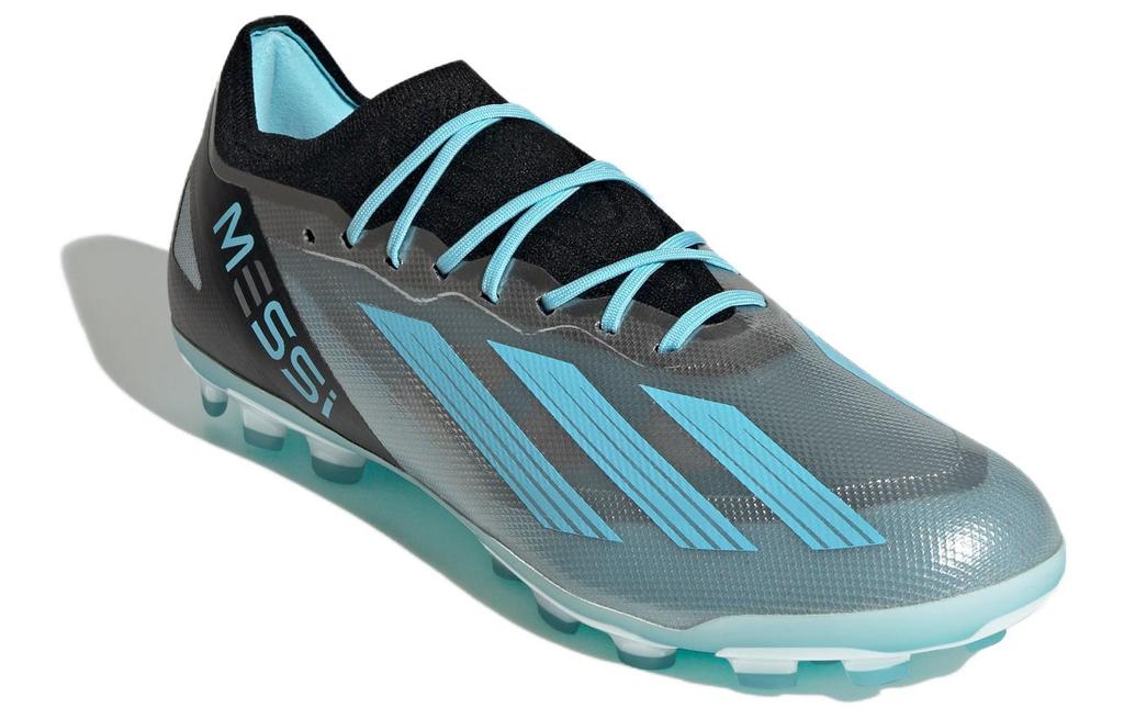 adidas X Crazyfast Messi.1 2G/3G AG 'Silver Blue Core Black' IF0154
