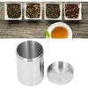 Kleine Blechdose, 304 Edelstahl 14oz Behälter für Kaffee Tee Süßigkeiten, Teedosen für losen Tee Aufbewahrung mit luftdichten Deckeln zur Aufbewahrung von losem Tee