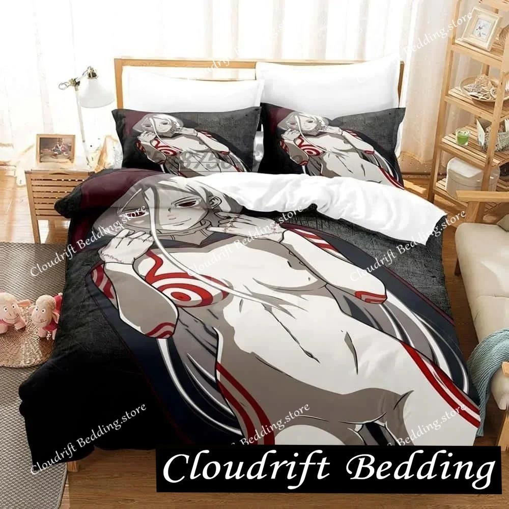 New 3D Printed Anime Deadman Wonderland Bedding Set Single Twin Full Queen King Size Bed Set Adult Kid Bedroom Duvet Cover Sets