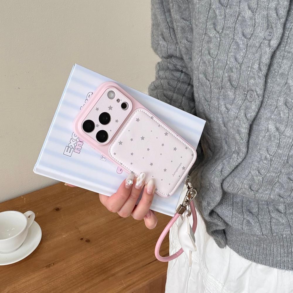Xiaoxiangfeng Star with Lanyard, Suitable for iPhone17ProMax Mobile Phone Case, Simple and Light Luxury, Korean Style Apple 16Pro New 15PRO Women's