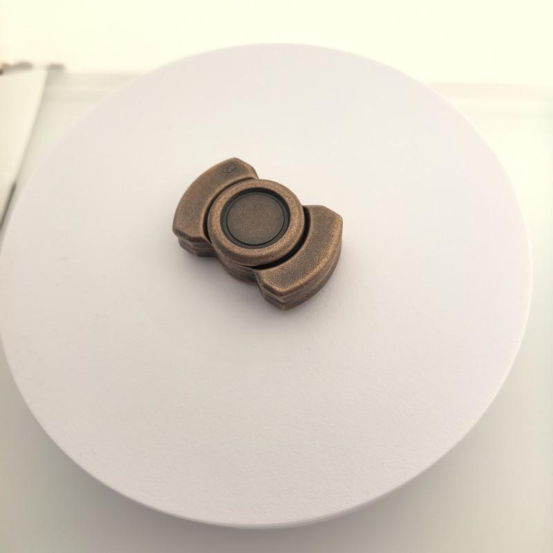 3-in-1 Verwandlungs-Fidget-Spinner Pop-It-Münze EDC Stressabbau-Spielzeug Zinklegierung