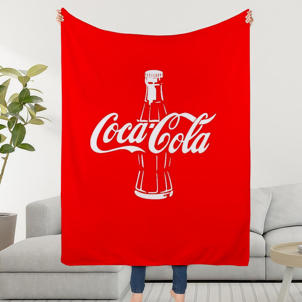 

Blanket C-ColaS-ES Logo Throw Fashion Super Cosy Plush Living Room Sofa Couch Childish Birthday C-CocaS-ES Gifts 75cmx90cm