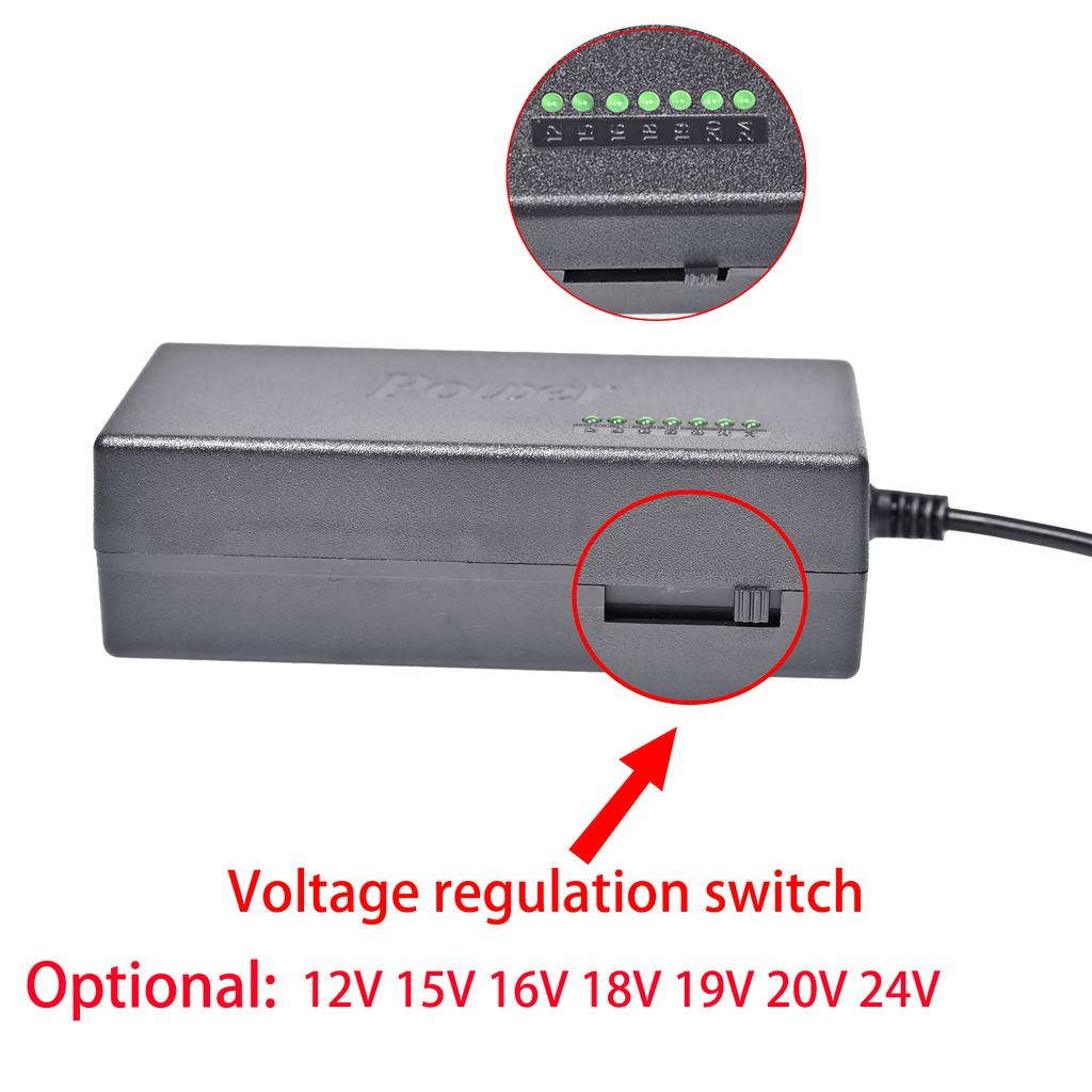 96W Universal AC Laptop Power Adapter 12V 15V 16V 18V 19V 4.5A 20V 24V Charger Portable For Asus Acer Sony Lenovo  Dell  Hp MSI