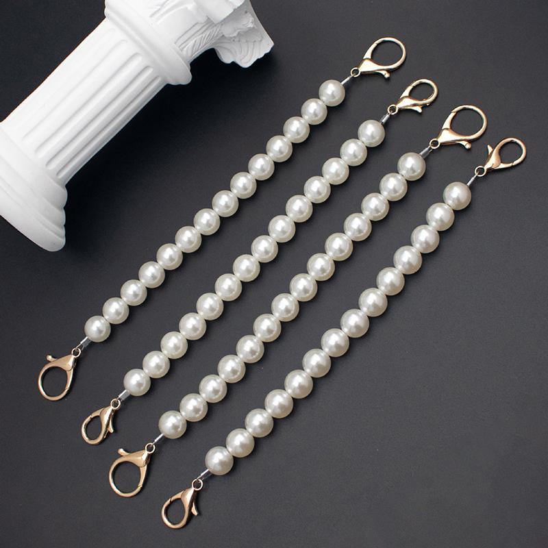 Pearl Bag Handbag Chain Carrying Short Shoulder Strap Large White Pearl Phone Chain Lanyard Diy