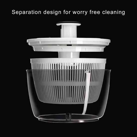 Odtokový koš na salát s protiskluzovou gumovou základnou, velkokapacitní, potravinářská, nepropustná, super vysoce účinná, salátová mísa na salát