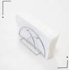 Nordic Minimalist Wrought Iron Paper Towel Holder with Semicircular Design for Napkins and Table Numbers